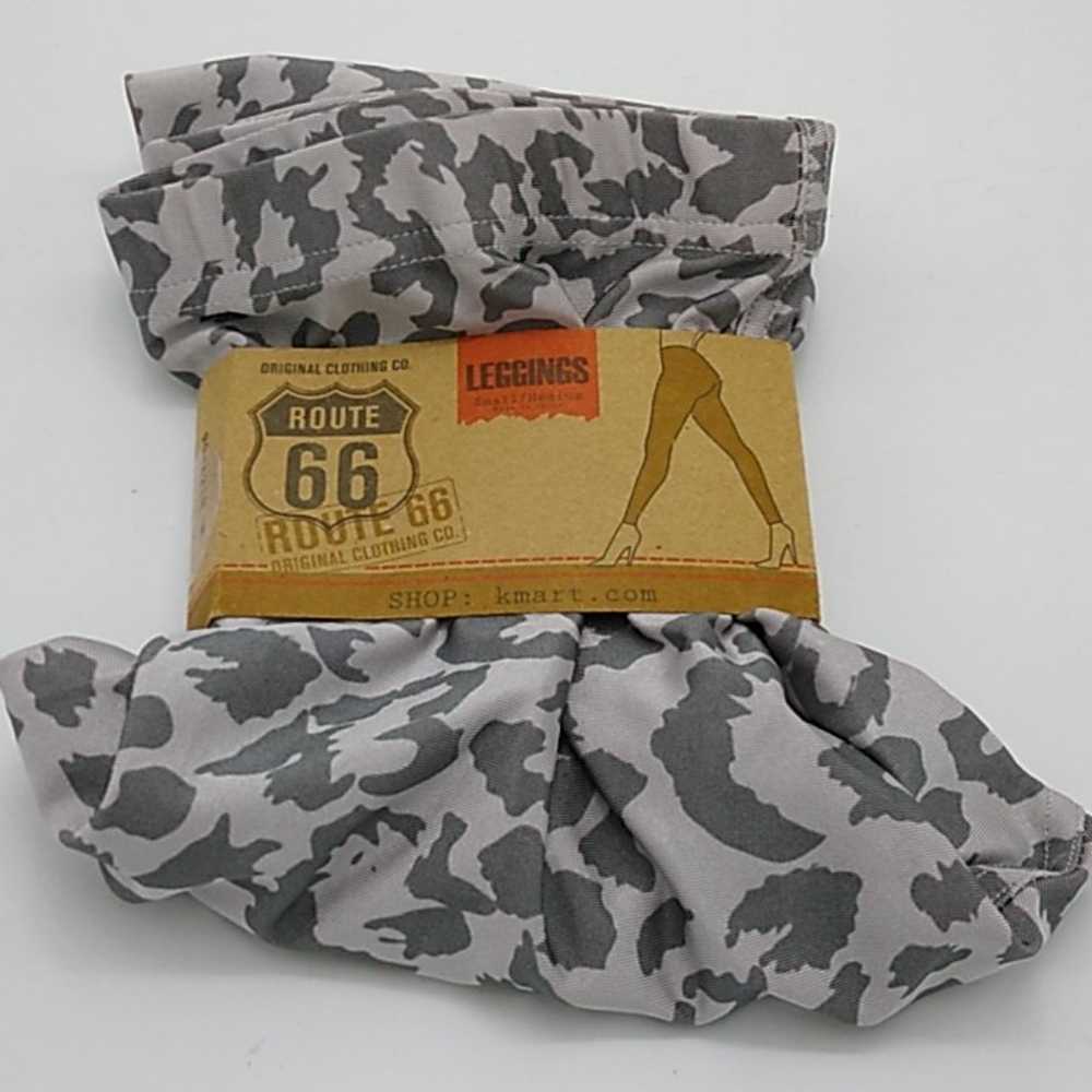 Gray Leopard Print Leggings Route 66